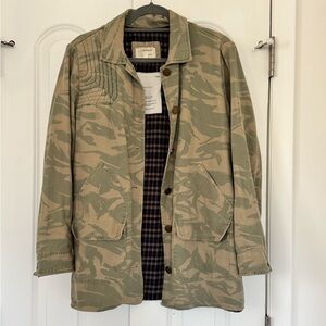 Current/Elliott Women’s Green Camouflage Field Jacket size 0